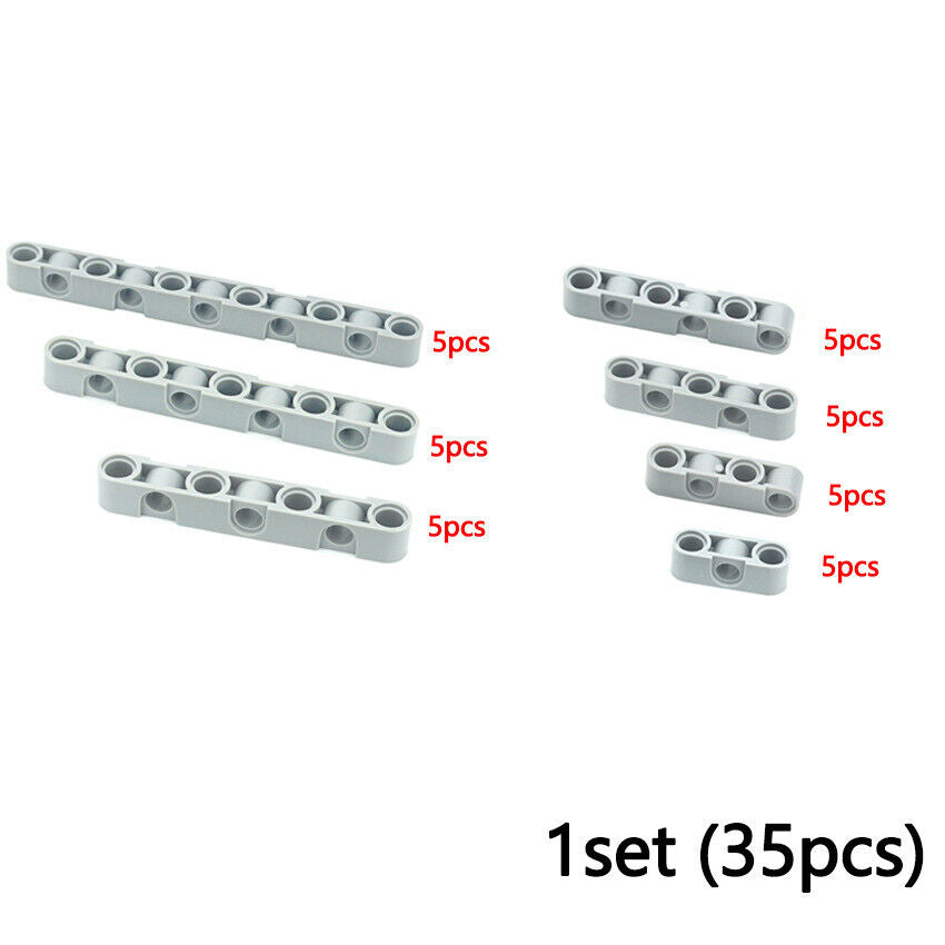 35pcs Tech Parts for Lego Kits beam Studless Liftarm Crane Building Blocks Sets