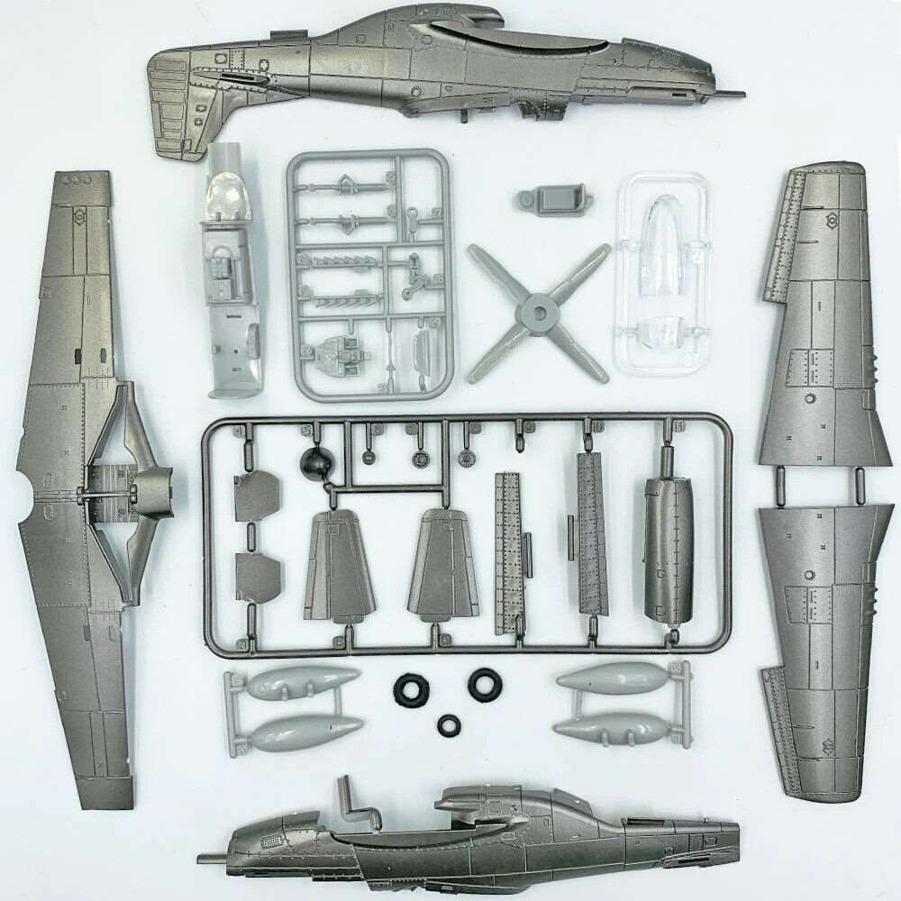 1/48 Scale 4D US P-51D Mustang Fighter Aircraft Plane Assembly Kit Model Art Toy | The Drift Art Co. 3