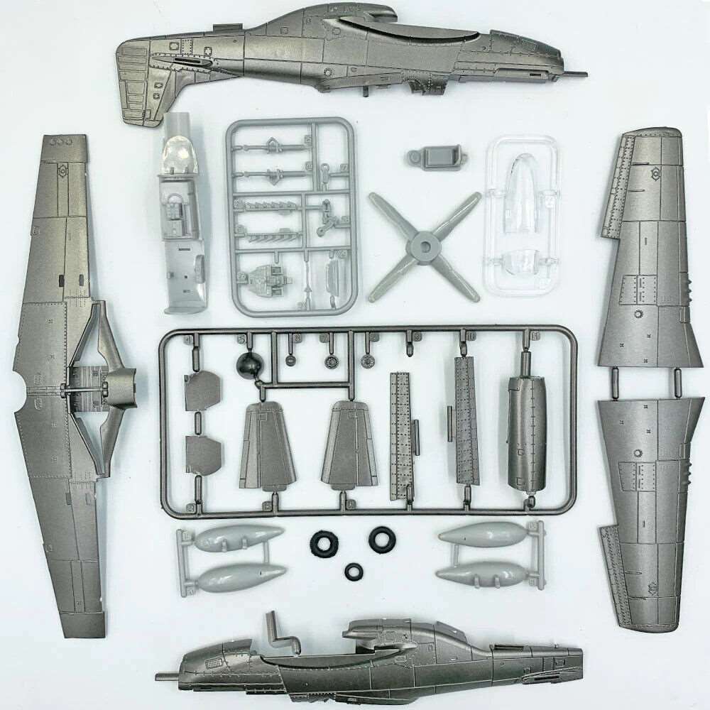 1/48 Scale 4D US P-51D Mustang Fighter Aircraft Plane Assembly Kit Model Art Toy - The Drift Art Co.