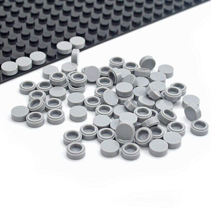 450pcs Round 1x1 Flat Studs 98138 for Lego MOC Building Blocks Brick Toy DIY