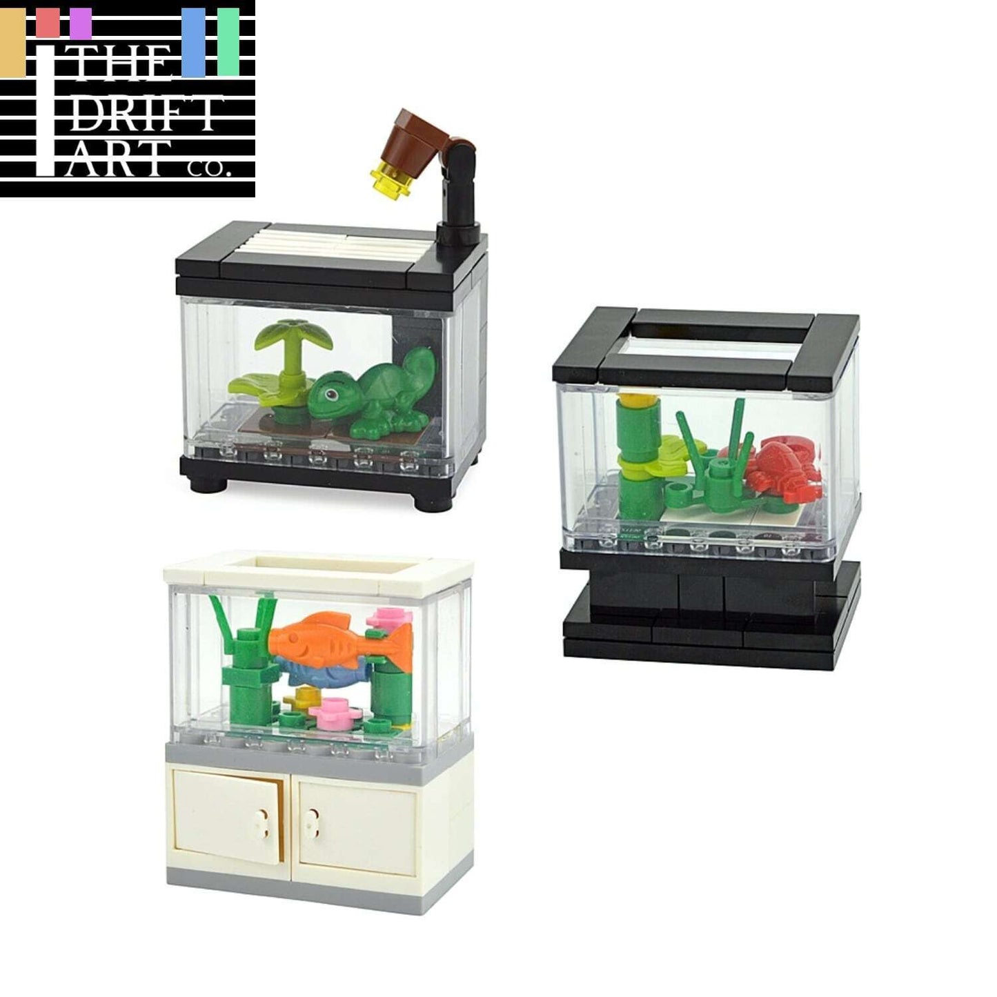 House Fish Tropical Animals Tank Parts for Lego Sets Building Blocks Sets DIY