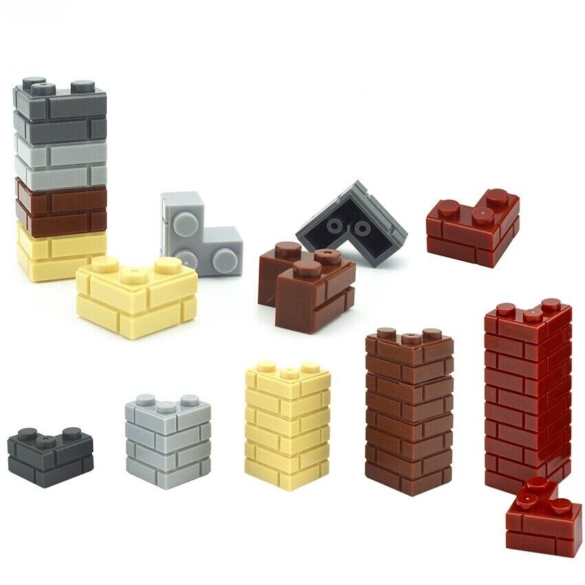 90pc 1x2 Dots SM3232 MOC Part for Lego Kit Corner Wall brick Building Blocks Set