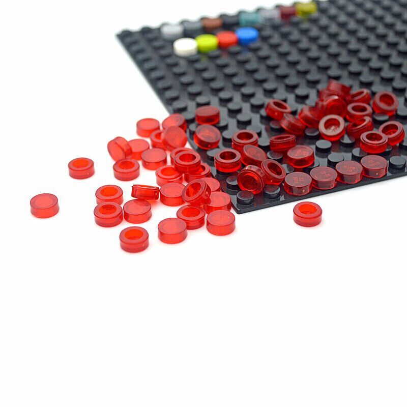 450pcs Round 1x1 Flat Studs 98138 for Lego MOC Building Blocks Brick Toy DIY