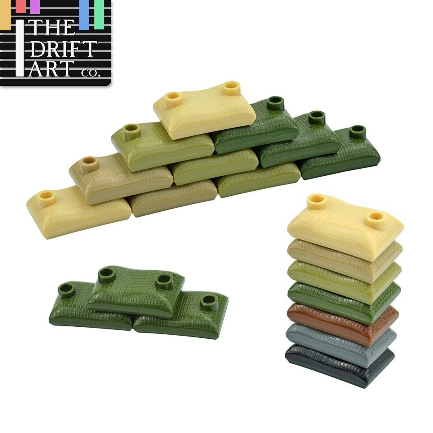 33pcs Sandbags War Swat Army WW2 Weapon Soldier Figures Building Blocks Toy DIY -  - The Drift Art Co.