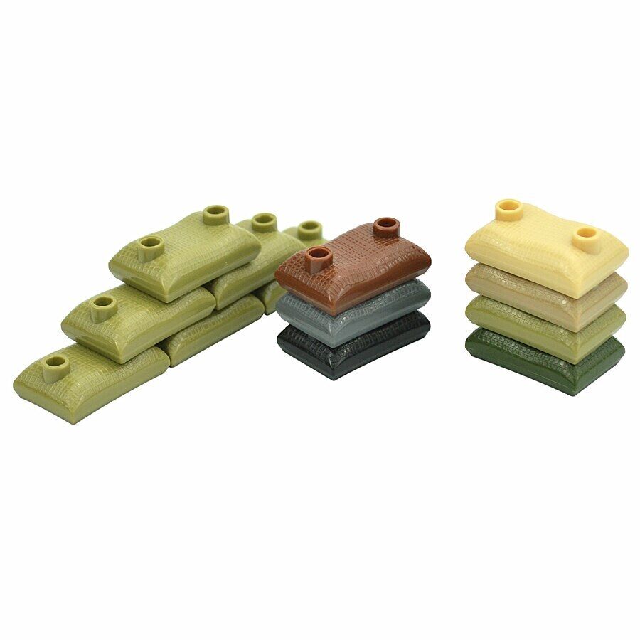 33pcs Sandbags War Swat Army WW2 Weapon Soldier Figures Building Blocks Toy DIY - Minifigure -  - The Drift Art Co.