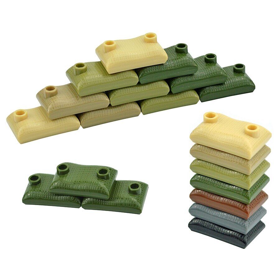 33pcs Sandbags War Swat Army WW2 Weapon Soldier Figures Building Blocks Toy DIY -  - The Drift Art Co.