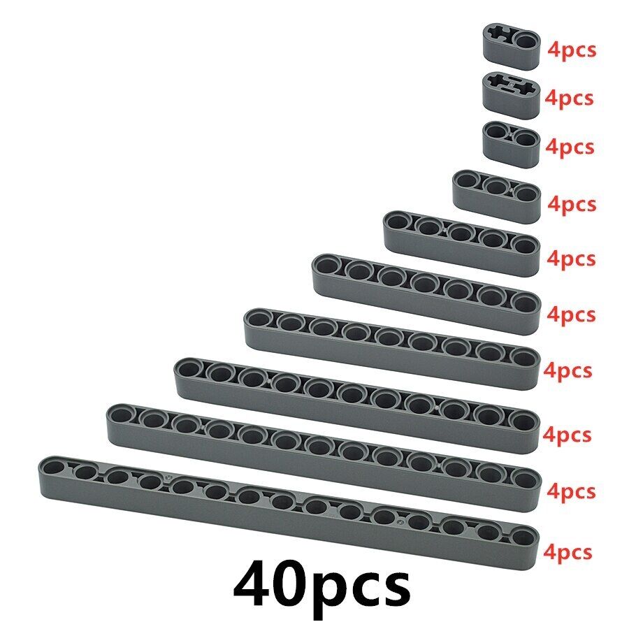 40pcs 1x2 1x5 1x7 1x9 Technic for Lego Kit Liftarm Beam Building Block Brick Set - Bricks & Blocks -  - The Drift Art Co.