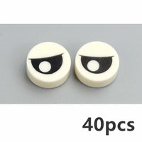 40pcs 98138 Part 1x1 Tile Round Eyelash Pupile For Lego Building Blocks Sets DIY - Plant & Flower -  - The Drift Art Co.