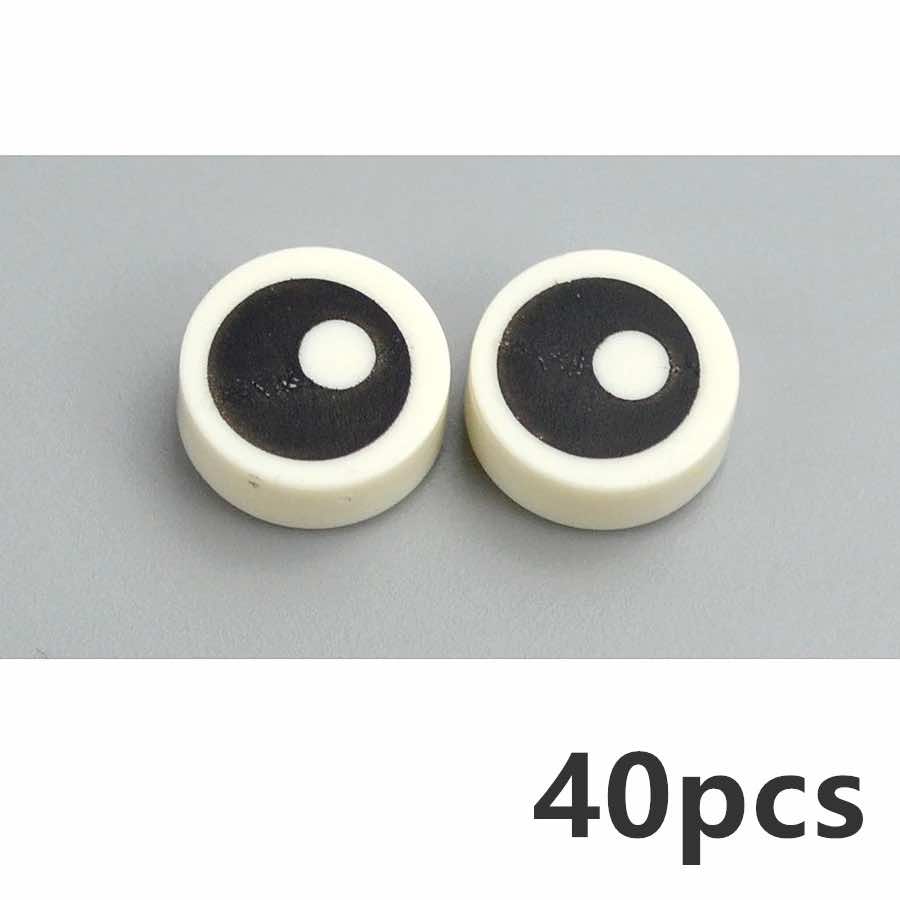 40pcs 98138 Part 1x1 Tile Round Eyelash Pupile For Lego Building Blocks Sets DIY -  - The Drift Art Co.