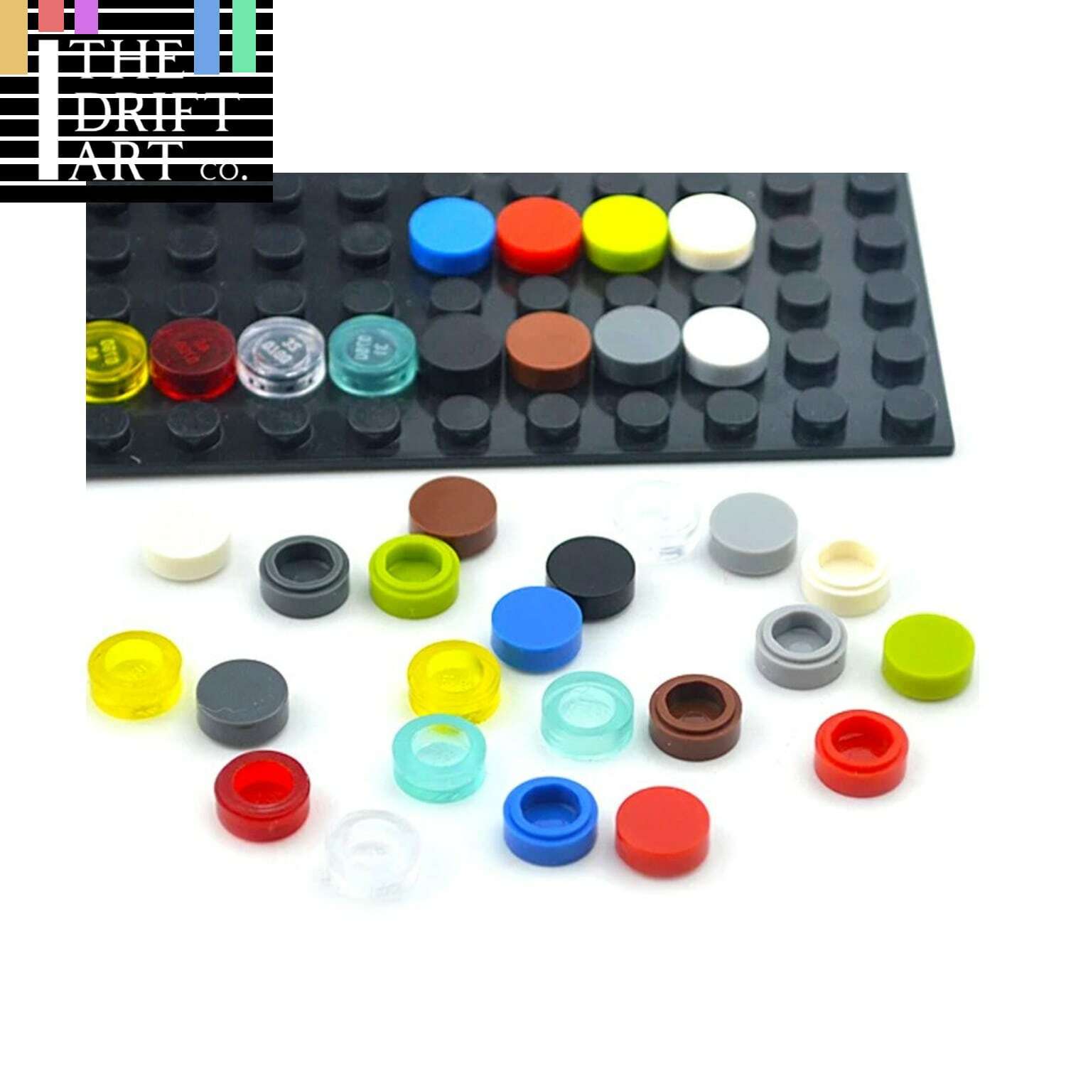 450pcs Round 1x1 Flat Studs 98138 for Lego MOC Building Blocks Brick Toy DIY - Bricks & Blocks -  - The Drift Art Co.