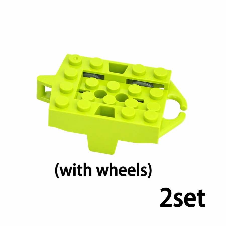 4pc Roller Coaster Rail Bow Slope w Shaft for Lego Kit Building Blocks Brick Set - LEGO (R) Complete Sets & Packs -  - The Drift Art Co.