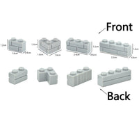 50pc MOC Part for Lego Kits 1x2 Dot SM323 Corner Wall bricks Building Blocks Set - Bricks & Blocks -  - The Drift Art Co.