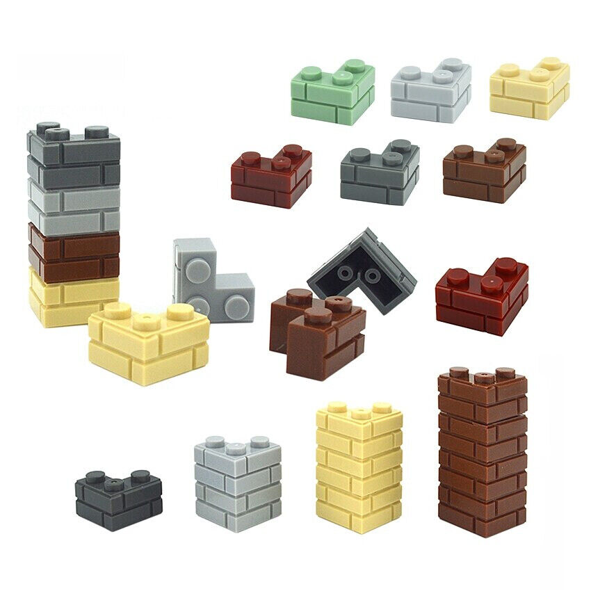 50pc MOC Part for Lego Kits 1x2 Dot SM323 Corner Wall bricks Building Blocks Set - Bricks & Blocks -  - The Drift Art Co.