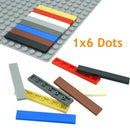 50pcs 1x6 6636 Smooth Flat Tile Building Blocks Bricks Toy DIY - Many colors - Minifigure -  - The Drift Art Co.
