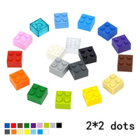 50pcs 2x2 Thick Brick 3003 Educational Building Block Bricks Toy DIY - 18 Colors - Minifigure -  - The Drift Art Co.