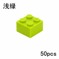 50pcs 2x2 Thick Brick 3003 Educational Building Block Bricks Toy DIY - 18 Colors - Minifigure -  - The Drift Art Co.