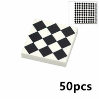 50pcs MOC House 2x2 Floor Ceramic Printed Tile Building Blocks Bricks Toy DIY - Minifigure -  - The Drift Art Co.