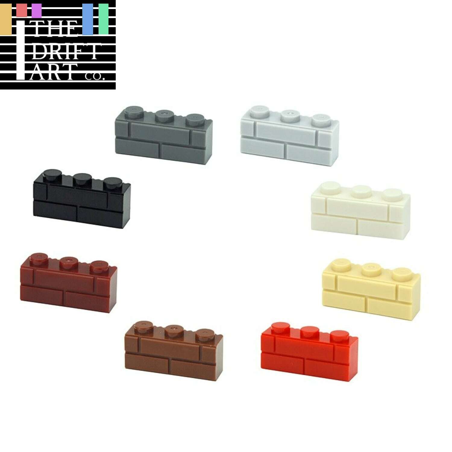 50pcs MOC Parts for Lego Kits 1x3 Dot SM323 Wall bricks Building Blocks Sets DIY - Bricks & Blocks -  - The Drift Art Co.