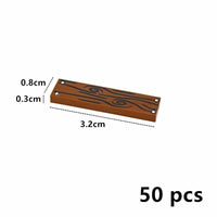 50pcs Smooth Wood Board Flat 1x4 City House Building Blocks Bricks - Var Colors - Minifigure -  - The Drift Art Co.