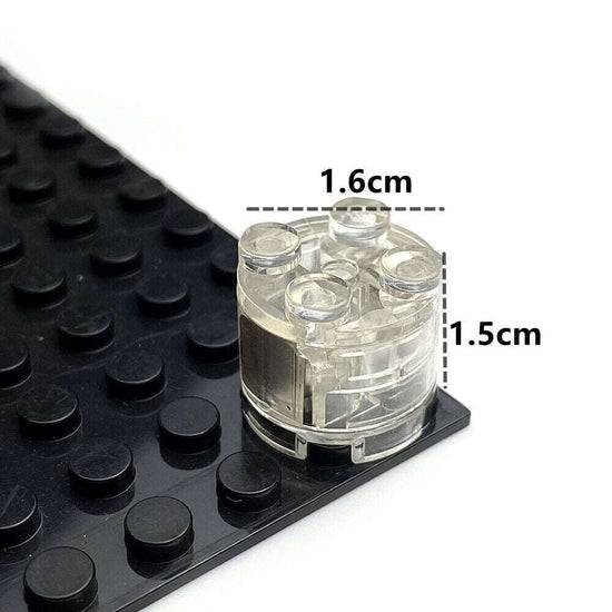 5pcs 2x2 dot LED Light Up Colorful Educational Building Blocks Brick Toy - ROUND