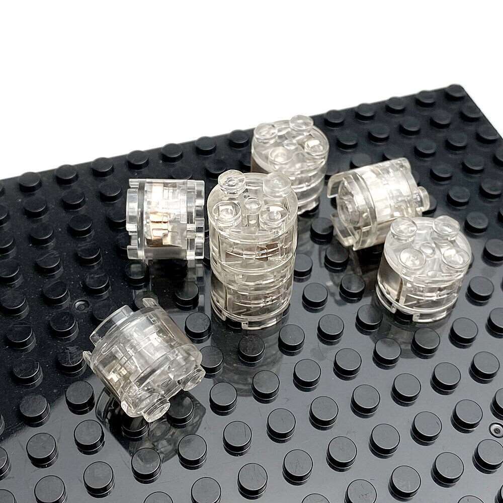 5pcs 2x2 dot LED Light Up Colorful Educational Building Blocks Brick Toy - ROUND -  - The Drift Art Co.