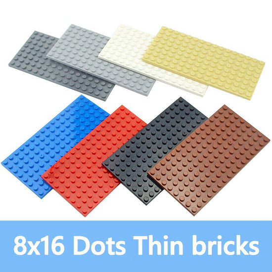 6pcs Classic Style 8x16 Building Blocks dots base plate DIY - Various Types
