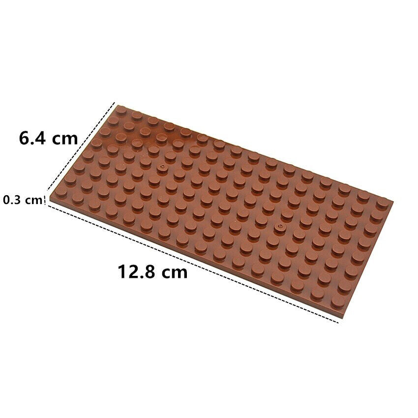 6pcs Classic Style 8x16 Building Blocks dots base plate DIY - Various Types -  - The Drift Art Co.