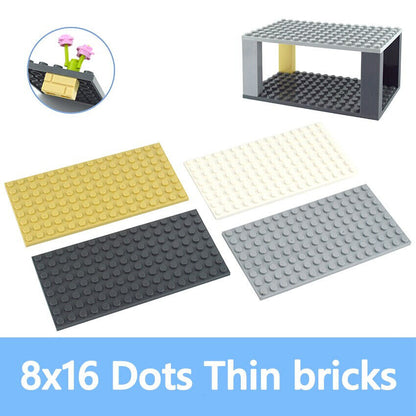 6pcs Classic Style 8x16 Building Blocks dots base plate DIY - Various Types -  - The Drift Art Co.