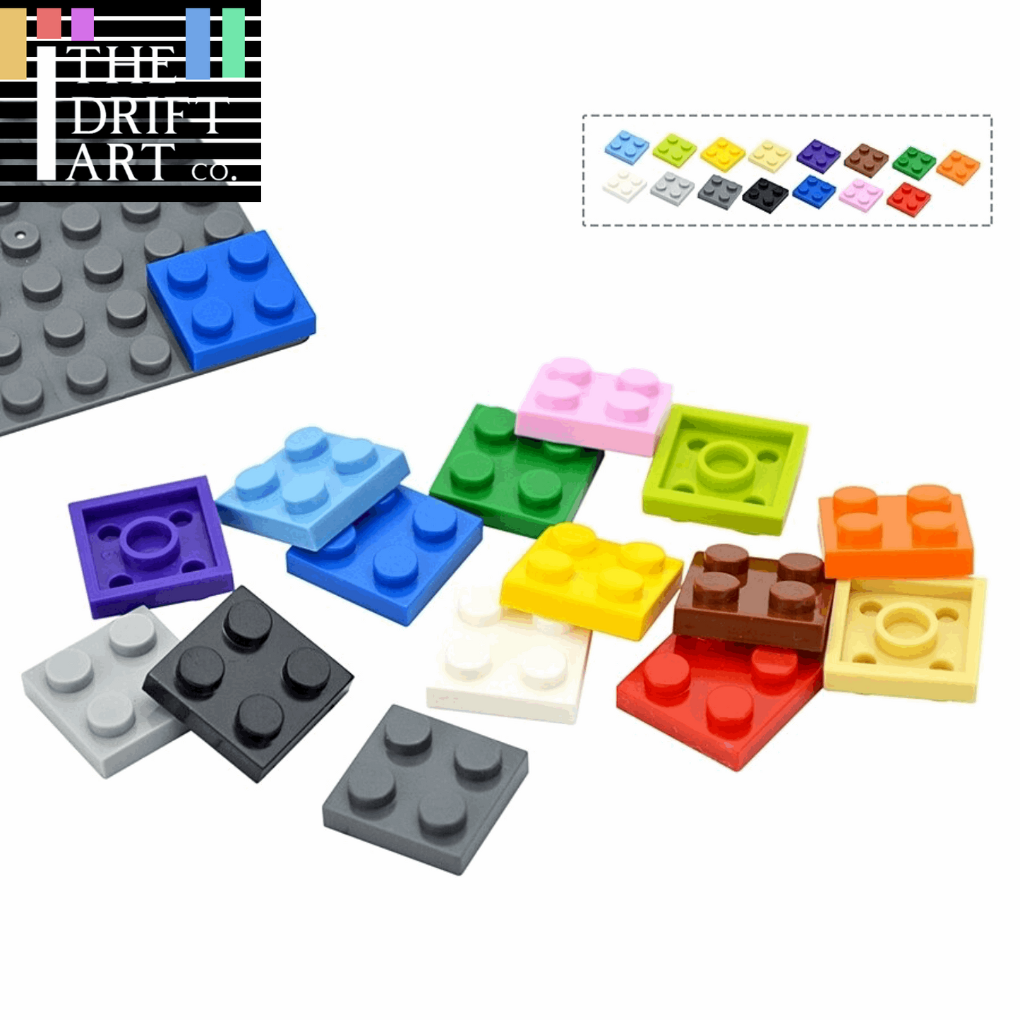 85pcs Thin 2x2 Dots 3022 DIY for Lego Kits Wall bricks Building Blocks Set -  - The Drift Art Co.