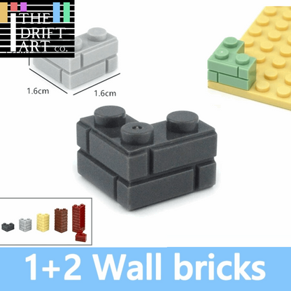 90pc 1x2 Dots SM3232 MOC Part for Lego Kit Corner Wall brick Building Blocks Set -  - The Drift Art Co.