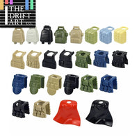 Backpack Armor Vest Army Weapon Soldier Figures Building Blocks Toy DIY - Minifigure -  - The Drift Art Co.