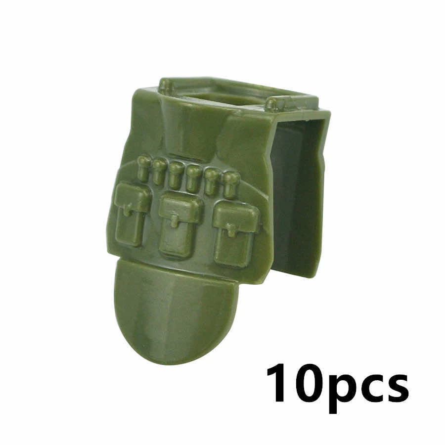 Backpack Armor Vest Army Weapon Soldier Figures Building Blocks Toy DIY - Minifigure -  - The Drift Art Co.