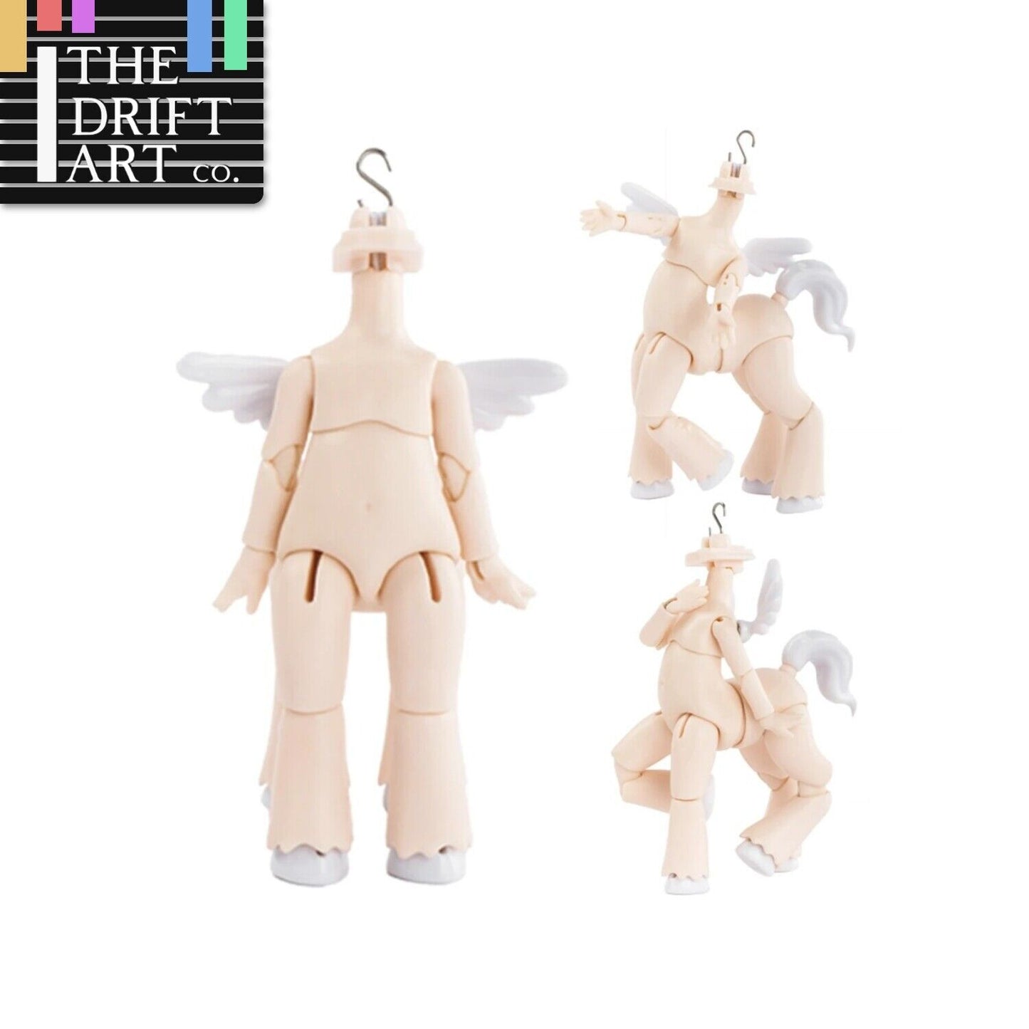 Body - Animal Pony Body Wings For Nendoroids GSC Head BJD OB Obitsu 11 Ymy Doll -  - The Drift Art Co.