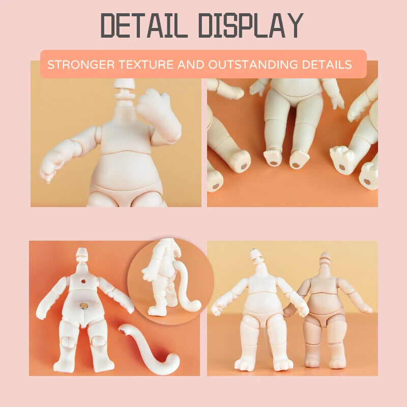 Body - Animal pear w Tail YMY suitable For GSC Head BJD OB 11 Toy Doll - Doll Clothes & Accessories -  - The Drift Art Co.