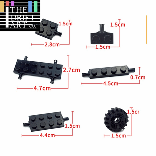 Cars Wheel Shaft Plate City Classic Racing for Lego Kit Building Blocks Set DIY -  - The Drift Art Co.