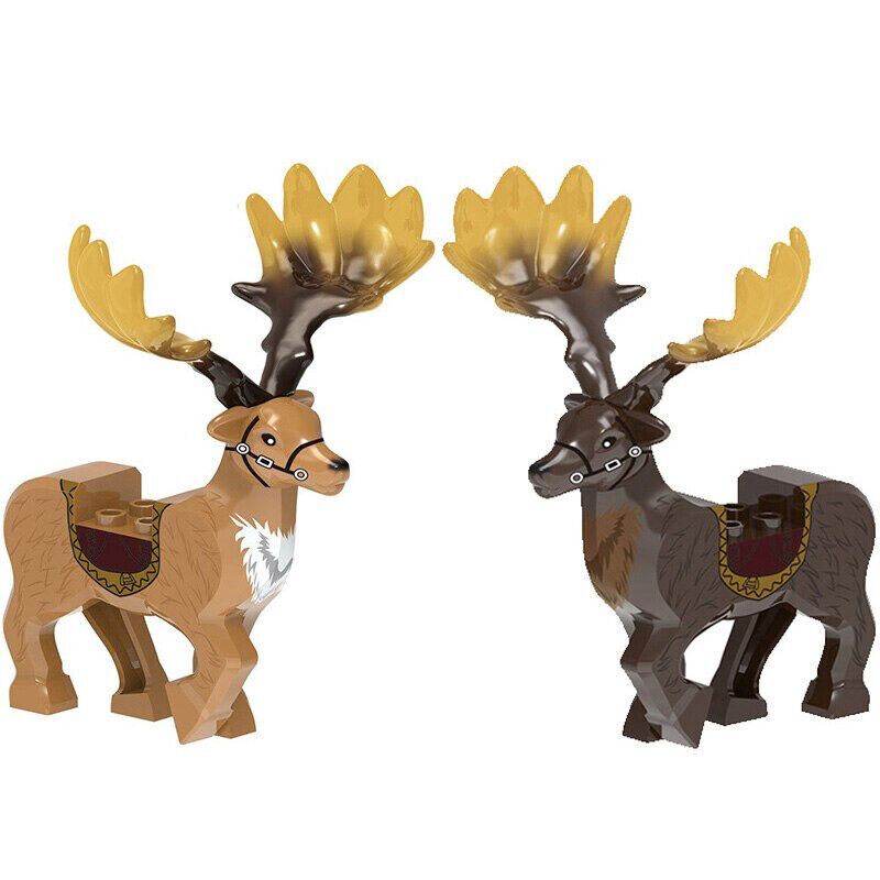 Christmas Animals Elk Reindeer Deer for Lego Sets Building Blocks Brick Sets DIY - Animal -  - The Drift Art Co.