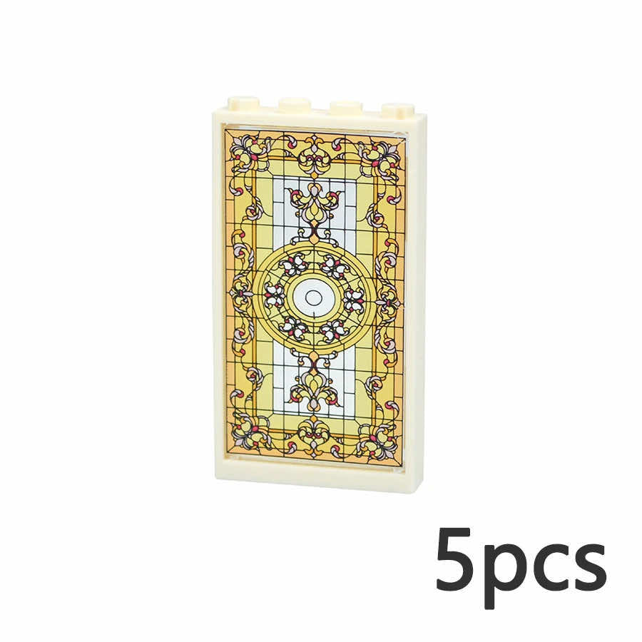 Church Window 57895 60596 1x4x6 House Parts for LEGO Sets Building Block Sets - Window -  - The Drift Art Co.