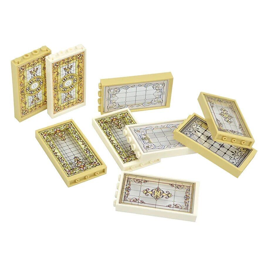 Church Window 57895 60596 1x4x6 House Parts for LEGO Sets Building Block Sets - Window -  - The Drift Art Co.