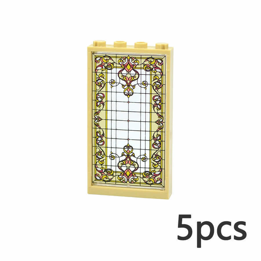 Church Window 57895 60596 1x4x6 House Parts for LEGO Sets Building Block Sets - Window -  - The Drift Art Co.