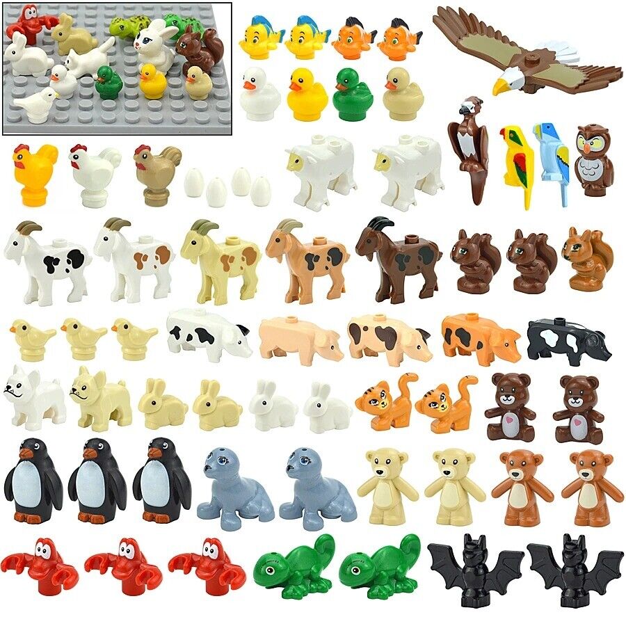City Animals Zoo Dinosaur Shark Cat Dog Turtle for LEGO Building Blocks Sets DIY - Animal -  - The Drift Art Co.