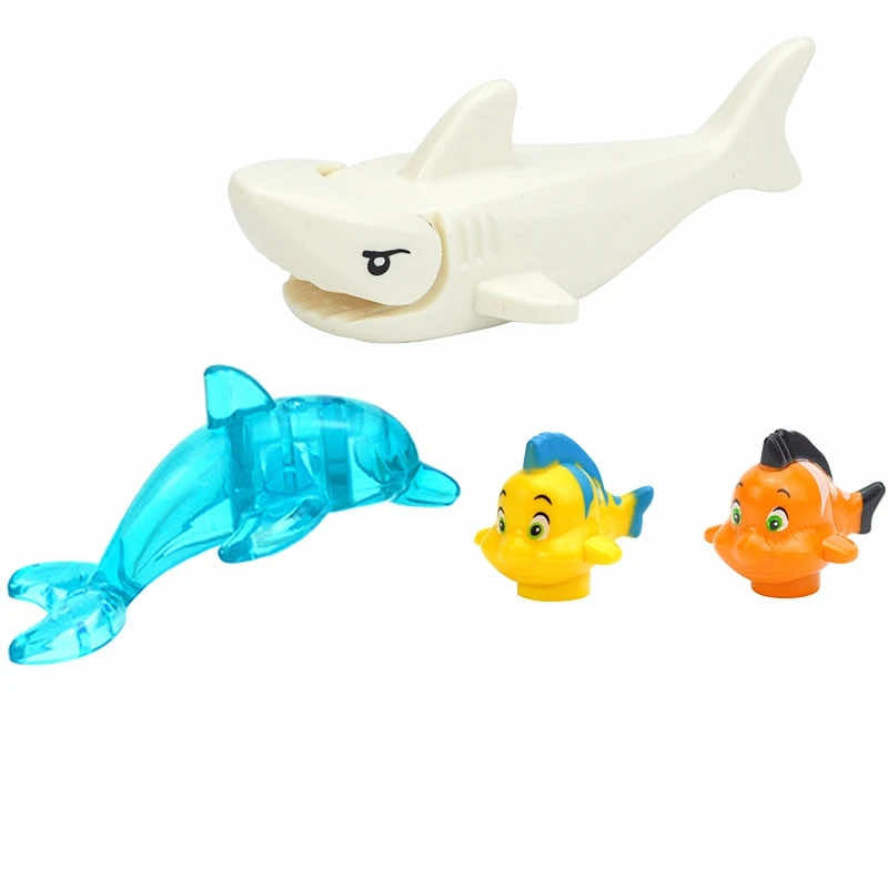 City Animals Zoo Dinosaur Shark Cat Dog Turtle for Sets Building Blocks Sets DIY -  - The Drift Art Co.