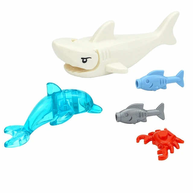 City Animals Zoo Dinosaur Shark Cat Dog Turtle for Sets Building Blocks Sets DIY -  - The Drift Art Co.