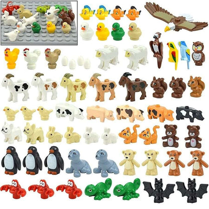 City Animals Zoo Dinosaur Shark Cat Dog Turtle for Sets Building Blocks Sets DIY -  - The Drift Art Co.