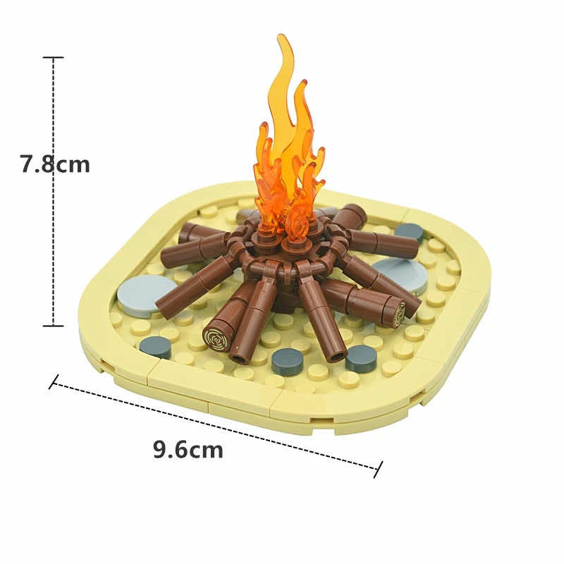 City Food Bonfire 7762 37775 Candle Flame part for Lego Sets Building Block Sets - Bricks & Blocks -  - The Drift Art Co.