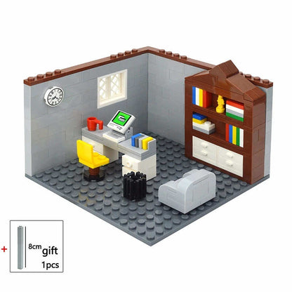 City House Bedroom Living Room Bathroom Parts for Lego Building Block Brick Sets -  - The Drift Art Co.