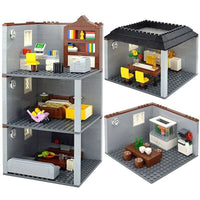 City House Bedroom Living Room Bathroom Parts for Lego Building Block Brick Sets - LEGO (R) Bricks, Pieces & Parts -  - The Drift Art Co.