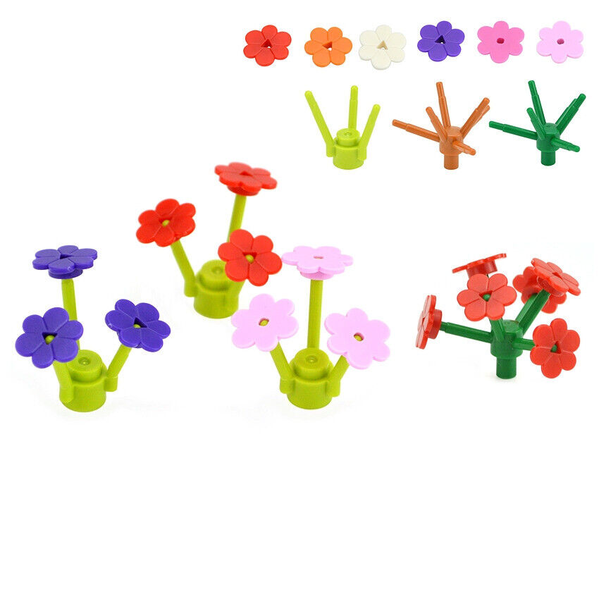 City House Plant Flower Parts for Lego Sets 3742 19119 Building Blocks Sets DIY - Bricks & Blocks -  - The Drift Art Co.