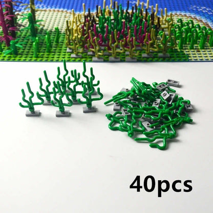 City Parts for LEGO Kits Seaweed grass Bush Leaf base bricks Building Blocks DIY -  - The Drift Art Co.