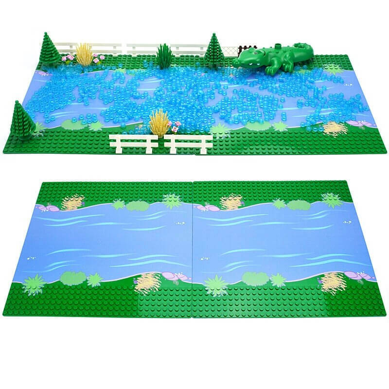 City Parts for LEGO Kits Tree Grass Flower River Base bricks Building Blocks DIY - Bricks & Blocks -  - The Drift Art Co.