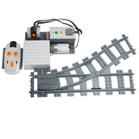 City Rail Motorized Track Switch for Lego Kit Train Building Blocks Sets DIY - Train Track -  - The Drift Art Co.